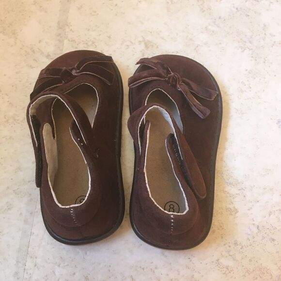 ALLIGATOR SQUEAKER SHOES IN BROWN SUEDE - Picture 3 of 7